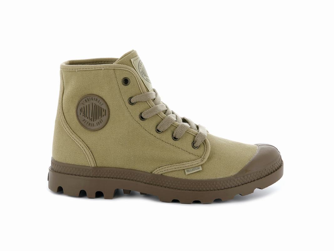 Palladium Pampa Hi Men's Boots Dark Khaki (COJX60893)